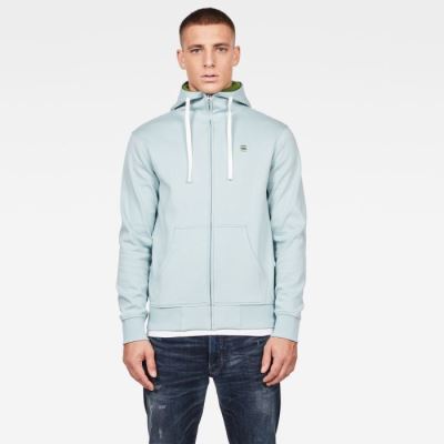 Férfi G-Star 2-tone Zip Through Pulóverek Mélykék Magyarország | Z56JZVF