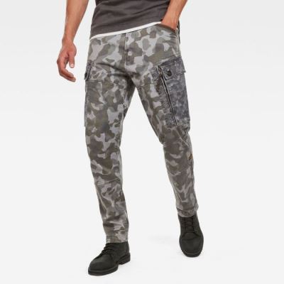 Férfi G-Star Jungle Relaxed Tapered Cargo Nadrág Szürke Camo Magyarország | 8KWPW7R