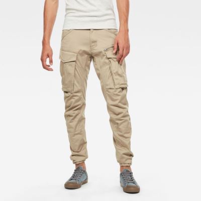 Férfi G-Star Rovic Zip 3d Straight Tapered Nadrág Khaki Magyarország | QIEUHL8