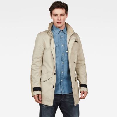 Férfi G-Star Scutar Utility Trench Coats Kabát Khaki Magyarország | SD6S0UN