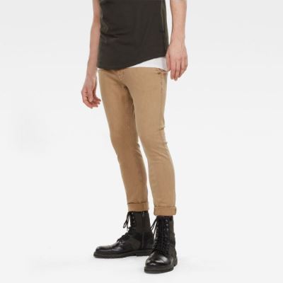 Férfi G-Star Skinny Chinos Khaki Magyarország | HLZL5JP