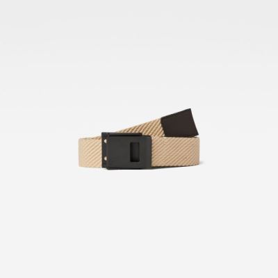 Férfi G-Star Xemy Webbing Öv Khaki Magyarország | 37638RZ