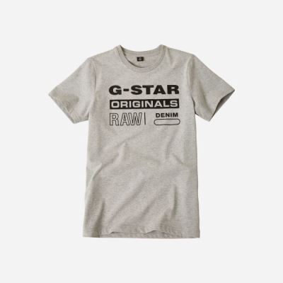 Gyerek G-Star Graphic Print Póló Szürke Magyarország | B1KQ4SU