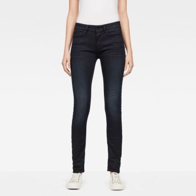 G-Star Raw Jeans - G-Star 3301 Contour Skinny Farmer Nadrág Obszidián Magyarország | O4VTEWG