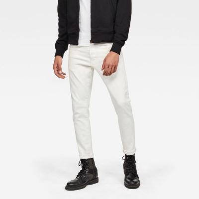 G-Star Raw Jeans - G-Star 3301 Slim Farmer Nadrág Fehér Magyarország | RAUGYZ9