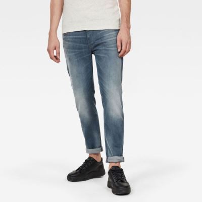 G-Star Raw Jeans - G-Star 3301 Slim Farmer Nadrág Kék Magyarország | YLDK6RH