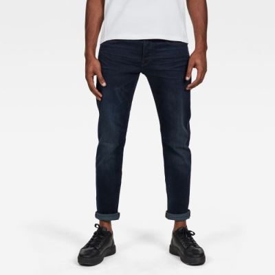 G-Star Raw Jeans - G-Star 3301 Slim Farmer Nadrág Obszidián Magyarország | FGSZ1R4