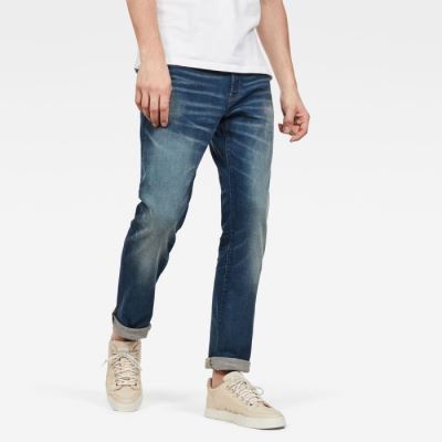 G-Star Raw Jeans - G-Star 3301 Straight Farmer Nadrág Kék Magyarország | NTVP1X4