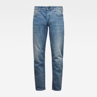 G-Star Raw Jeans - G-Star 3301 Straight Tapered Farmer Nadrág Világos Sötétkék Magyarország | DX511AT