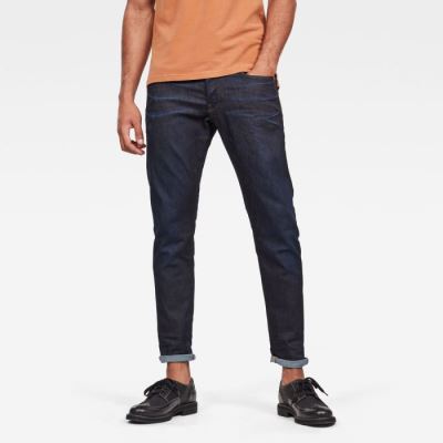 G-Star Raw Jeans - G-Star 3301 Straight Tapered Farmer Nadrág Obszidián Magyarország | OZBGQM0