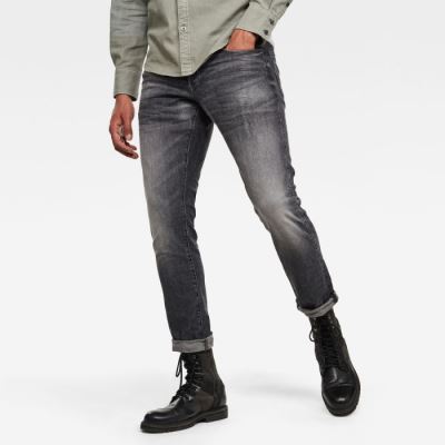 G-Star Raw Jeans - G-Star 3301 Straight Tapered Farmer Nadrág Szürke Magyarország | R57X27K