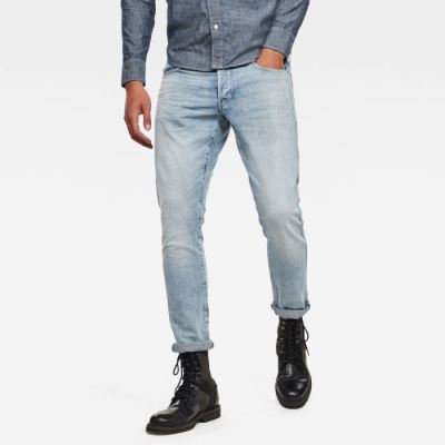 G-Star Raw Jeans - G-Star 3301 Straight Tapered Farmer Nadrág Kék Magyarország | Z8SKNBV