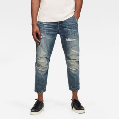 G-Star Raw Jeans - G-Star 5620 3d Original Relaxed Tapered Farmer Nadrág Kék Fehér Magyarország | X7EC07Q