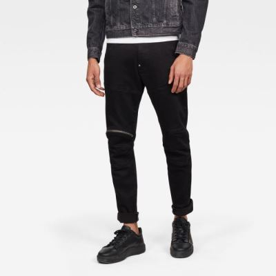 G-Star Raw Jeans - G-Star 5620 3d Zip Knee Skinny Farmer Nadrág Fekete Magyarország | GYSJ6X3