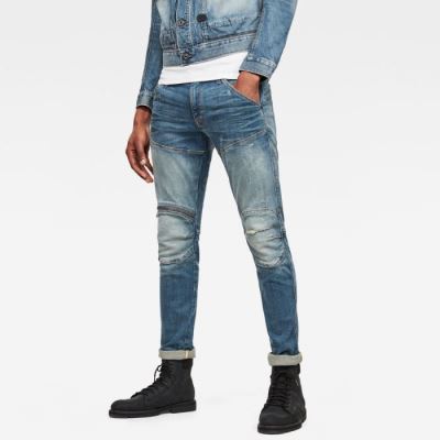 G-Star Raw Jeans - G-Star 5620 3d Zip Knee Skinny Farmer Nadrág Világos Kék Világoskék Magyarország | YRH834P