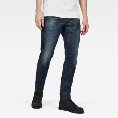 G-Star Raw Jeans - G-Star Citishield 3d Slim Tapered Farmer Nadrág Sötétkék Fehér Magyarország | Y6S7QUK