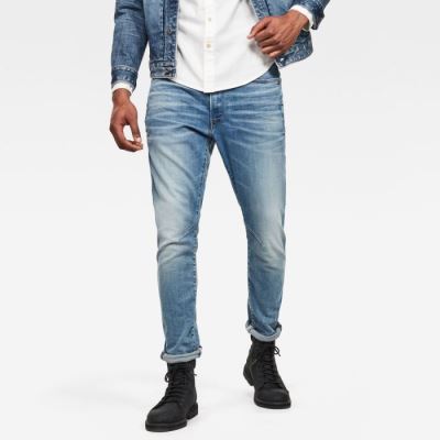 G-Star Raw Jeans - G-Star D-staq 3d Slim Farmer Nadrág Kék Magyarország | 42G60JO