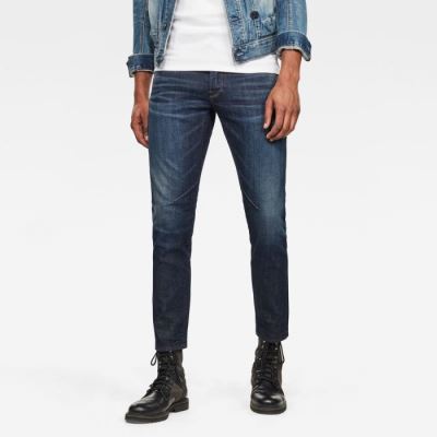 G-Star Raw Jeans - G-Star D-staq 5-pocket Slim C Farmer Nadrág Mélykék Magyarország | 0TPVM3W