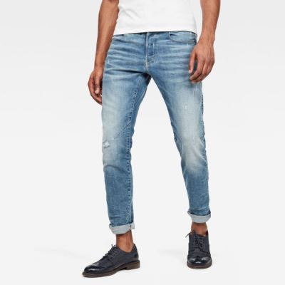 G-Star Raw Jeans - G-Star D-staq 5-pocket Slim Farmer Nadrág Kék Magyarország | F40SQAV