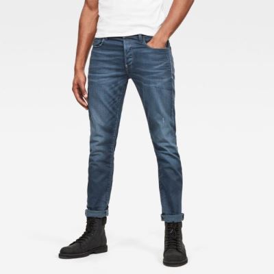 G-Star Raw Jeans - G-Star G-bleid Slim Farmer Nadrág Türkiz Magyarország | QPOMHSX