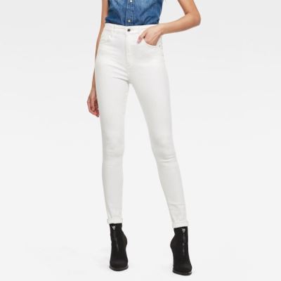 G-Star Raw Jeans - G-Star Kafey Ultra High Skinny Farmer Nadrág Fehér Magyarország | 3LBKA39