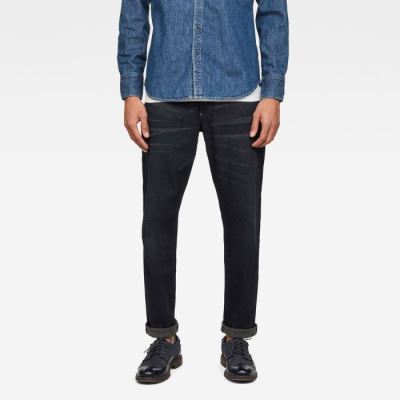 G-Star Raw Jeans - G-Star Kilcot Straight Tapered Farmer Nadrág Fekete Magyarország | 33PTD6K