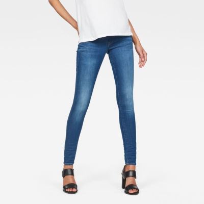 G-Star Raw Jeans - G-Star Lynn Mid Derekú Skinny Farmer Nadrág Égszínkék Magyarország | E60FG5F