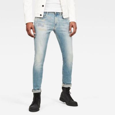 G-Star Raw Jeans - G-Star Revend Skinny Farmer Nadrág Kék Magyarország | BVFUFVL