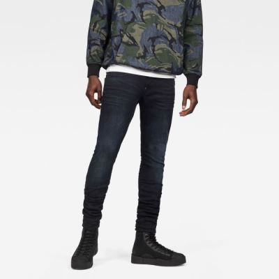 G-Star Raw Jeans - G-Star Revend Skinny Farmer Nadrág Obszidián Magyarország | VTQX4VZ