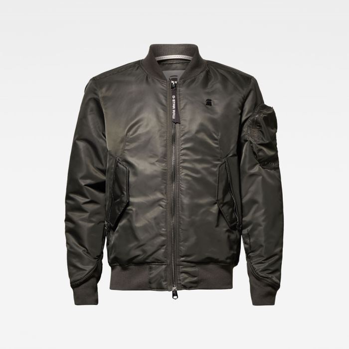 Férfi G-Star Arris Bomber Jacket Kabát Mélyolivazöld Magyarország | F0UWVKR