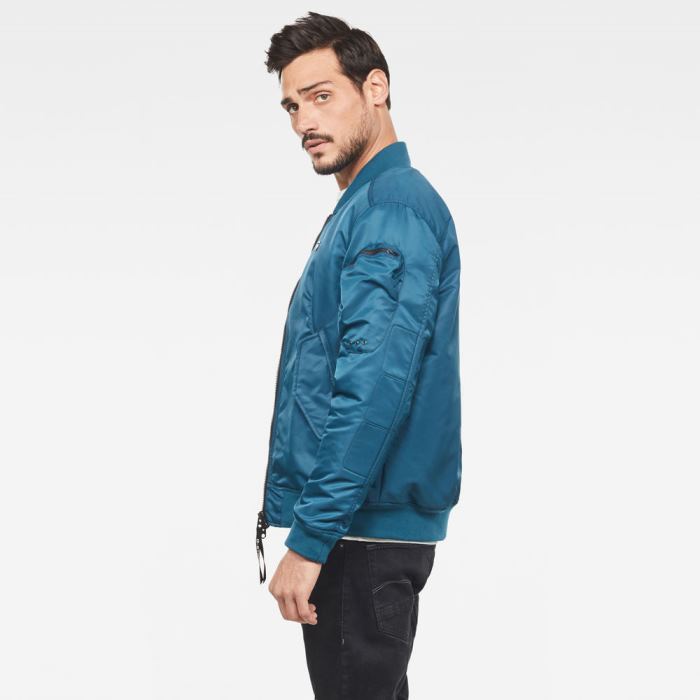 Férfi G-Star Arris Bomber Jacket Kabát Sötétkék Magyarország | 71BMROA