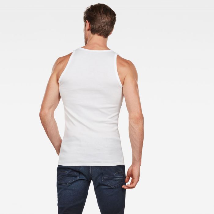 Férfi G-Star Basic 2-pack Tank Tops Fehér Magyarország | GBM23YZ