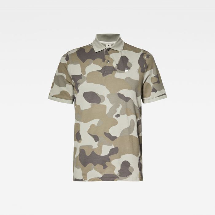 Férfi G-Star Camo Allover Gr Pólóing Világos Camo Magyarország | Q4DKKU9