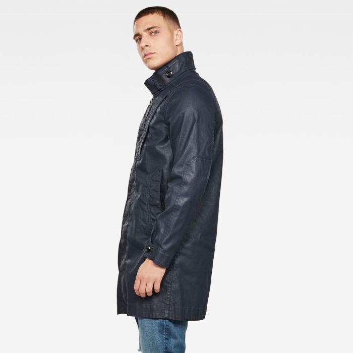 Férfi G-Star Citishield Denim Coat Kabátok Sötétkék Magyarország | PSC5HLD