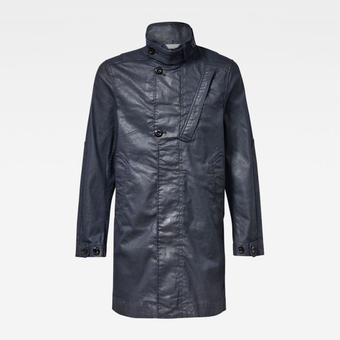 Férfi G-Star Citishield Denim Coat Kabátok Sötétkék Magyarország | PSC5HLD