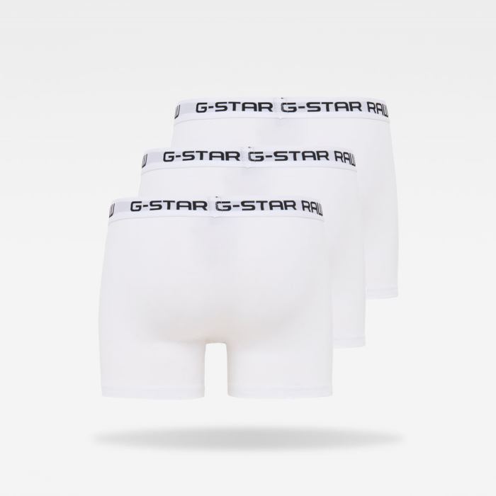 Férfi G-Star Classic 3-pack Trunks Fehér Magyarország | F9R5BOG