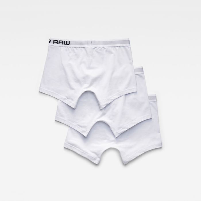 Férfi G-Star Classic 3-pack Trunks Fehér Magyarország | F9R5BOG