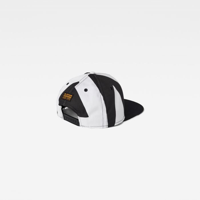 Férfi G-Star Estan 5-panel Sapkák Fehér Fekete Magyarország | XHMOGTR