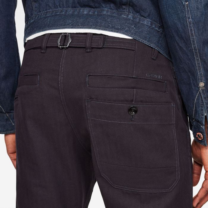 Férfi G-Star Loic Relaxed Tapered Chinos Kék Magyarország | A7SSM3B