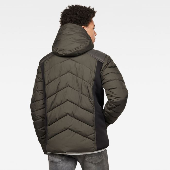 Férfi G-Star Motac Zip Puffer Jacket Kabát Mélyolivazöld Magyarország | 0AJXDC2