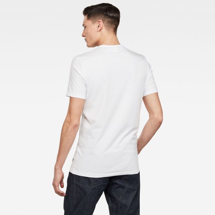 Férfi G-Star Multi Layer Raw Gr Slim Póló Fehér Magyarország | CD856QZ