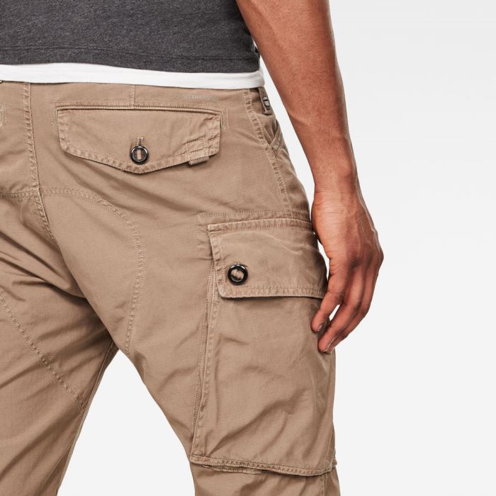 Férfi G-Star Roxic Straight Tapered Cargo Nadrág Sötétkhaki Magyarország | ZVBHLEG