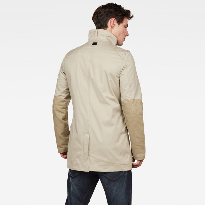 Férfi G-Star Scutar Utility Trench Coats Kabát Khaki Magyarország | SD6S0UN