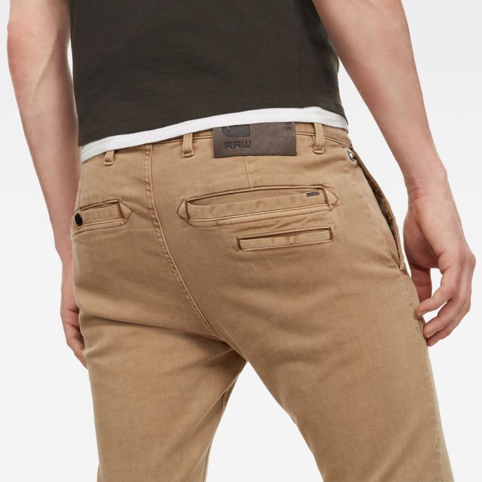 Férfi G-Star Skinny Chinos Khaki Magyarország | HLZL5JP