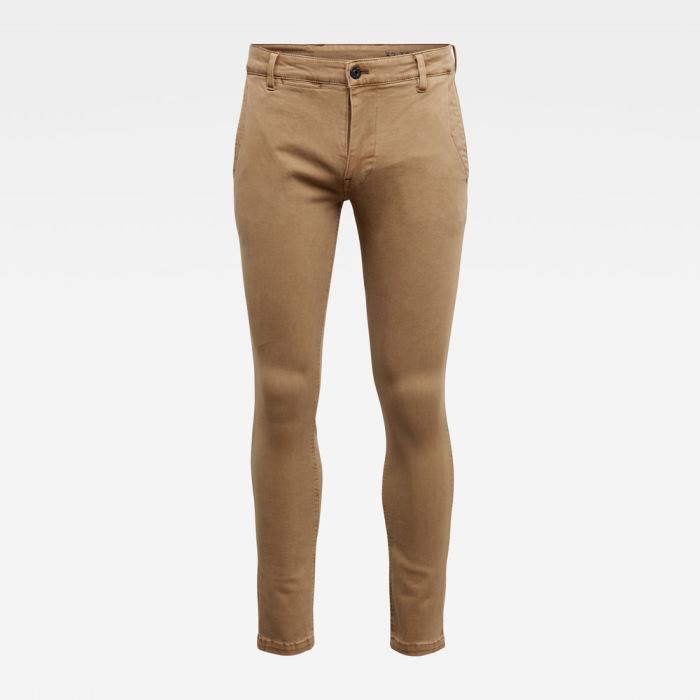 Férfi G-Star Skinny Chinos Khaki Magyarország | HLZL5JP