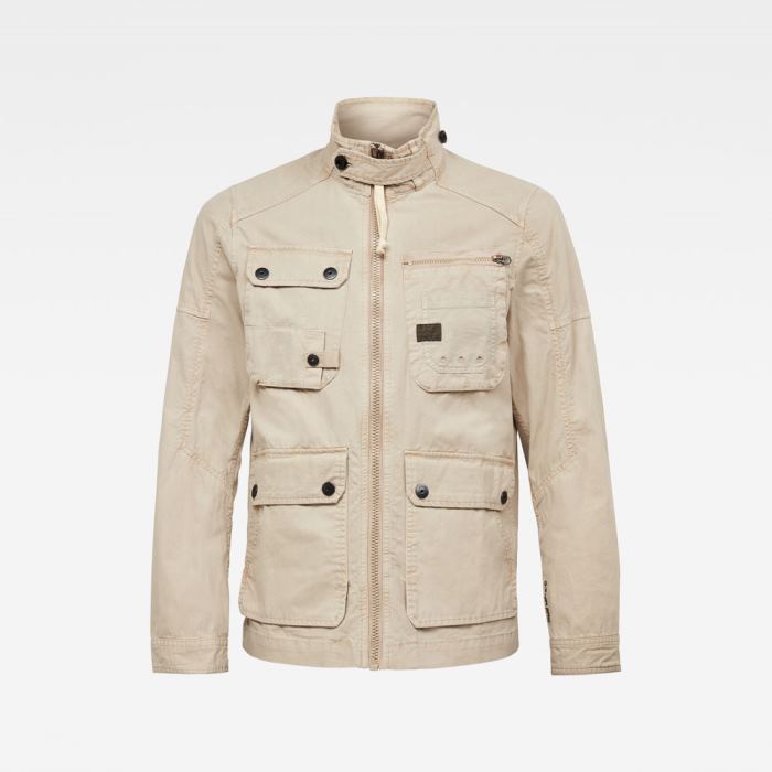 Férfi G-Star Utility Washed Field Kabát Khaki Magyarország | CXZ7ZVP