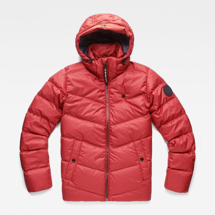 Férfi G-Star Whistler Down Puffer Jacket Kabát Sötétpiros Magyarország | DCXD8Q7