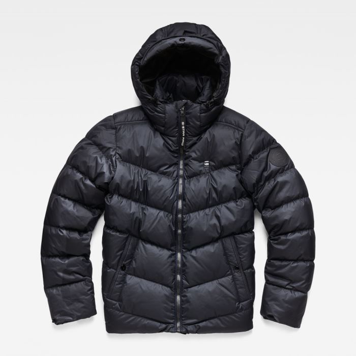 Férfi G-Star Whistler Down Puffer Jacket Kabát Kék Magyarország | OA1I9AP