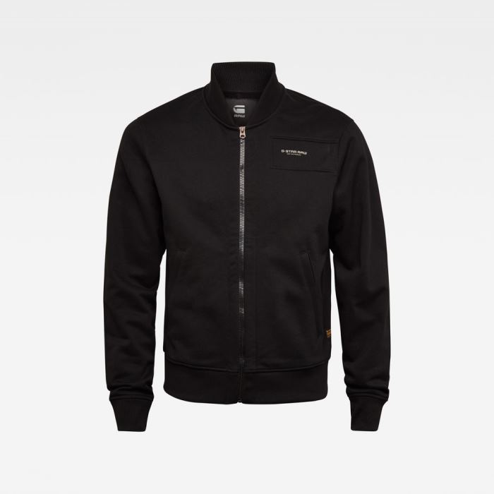 Férfi G-Star Zip Gr Sweat Bomber Jacket Kabát Sötétfekete Magyarország | 1CJNQTX