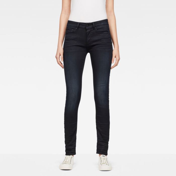 G-Star Raw Jeans - G-Star 3301 Contour Skinny Farmer Nadrág Obszidián Magyarország | O4VTEWG